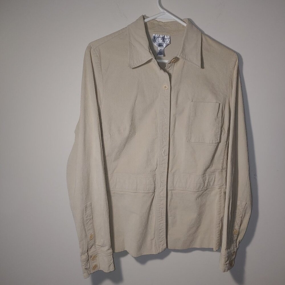Talbots Collection Stretch Button Front Corduroy … - image 1
